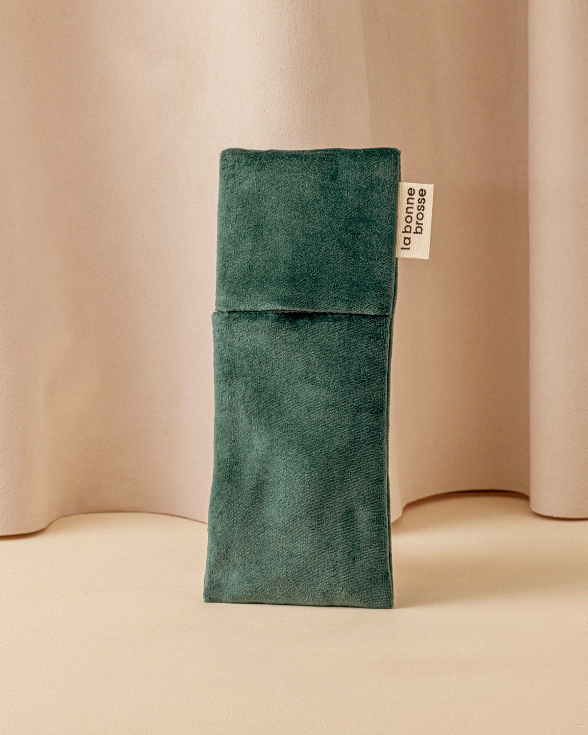 La Pochette "Petite Brosse" Vert Emeraude
