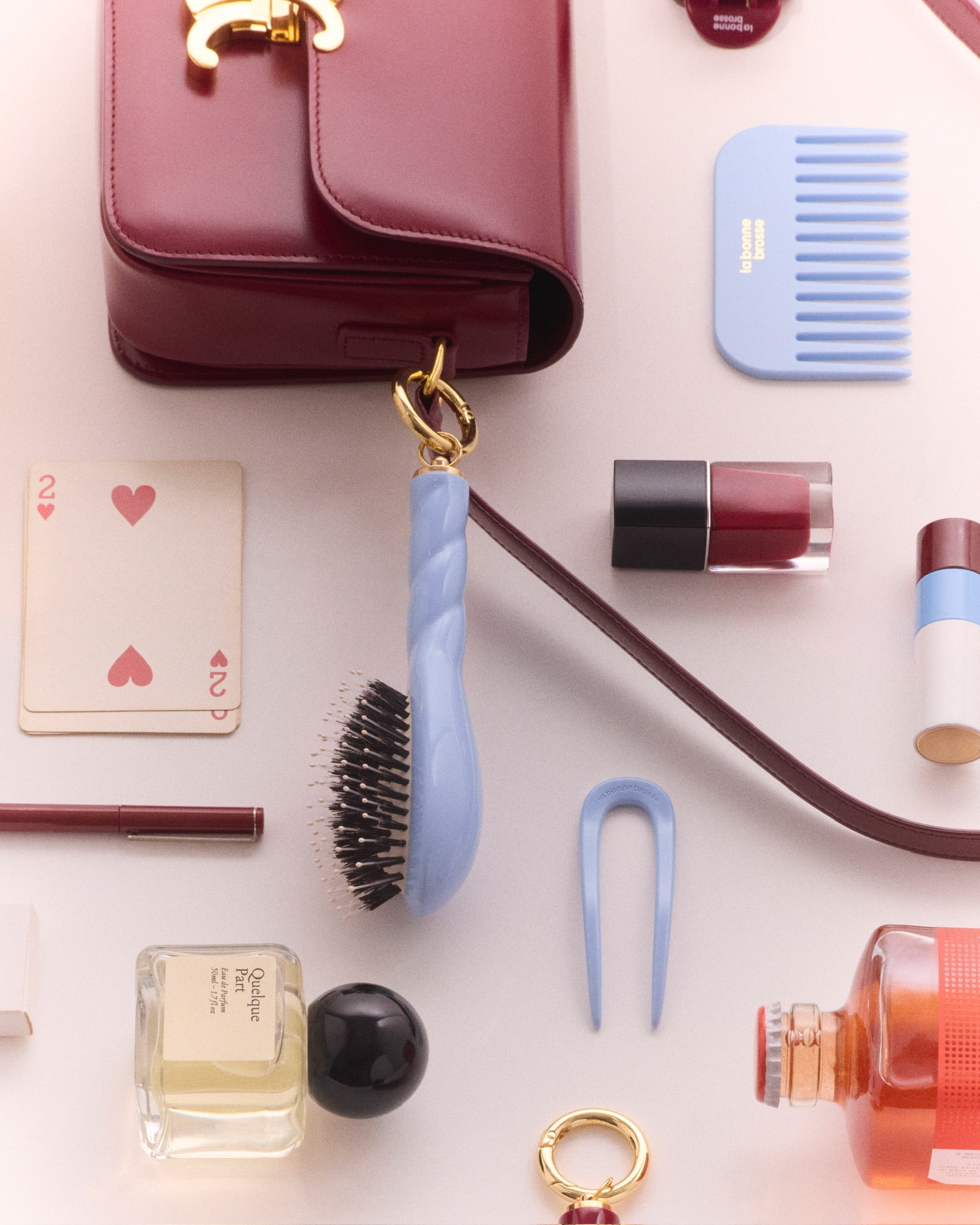 N.02 La Micro Brosse Démêlante & Soin l'Indispensable Bleu Ciel