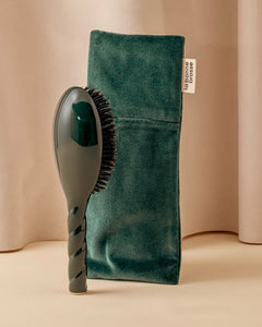 La Pochette "Grande Brosse" Vert Émeraude