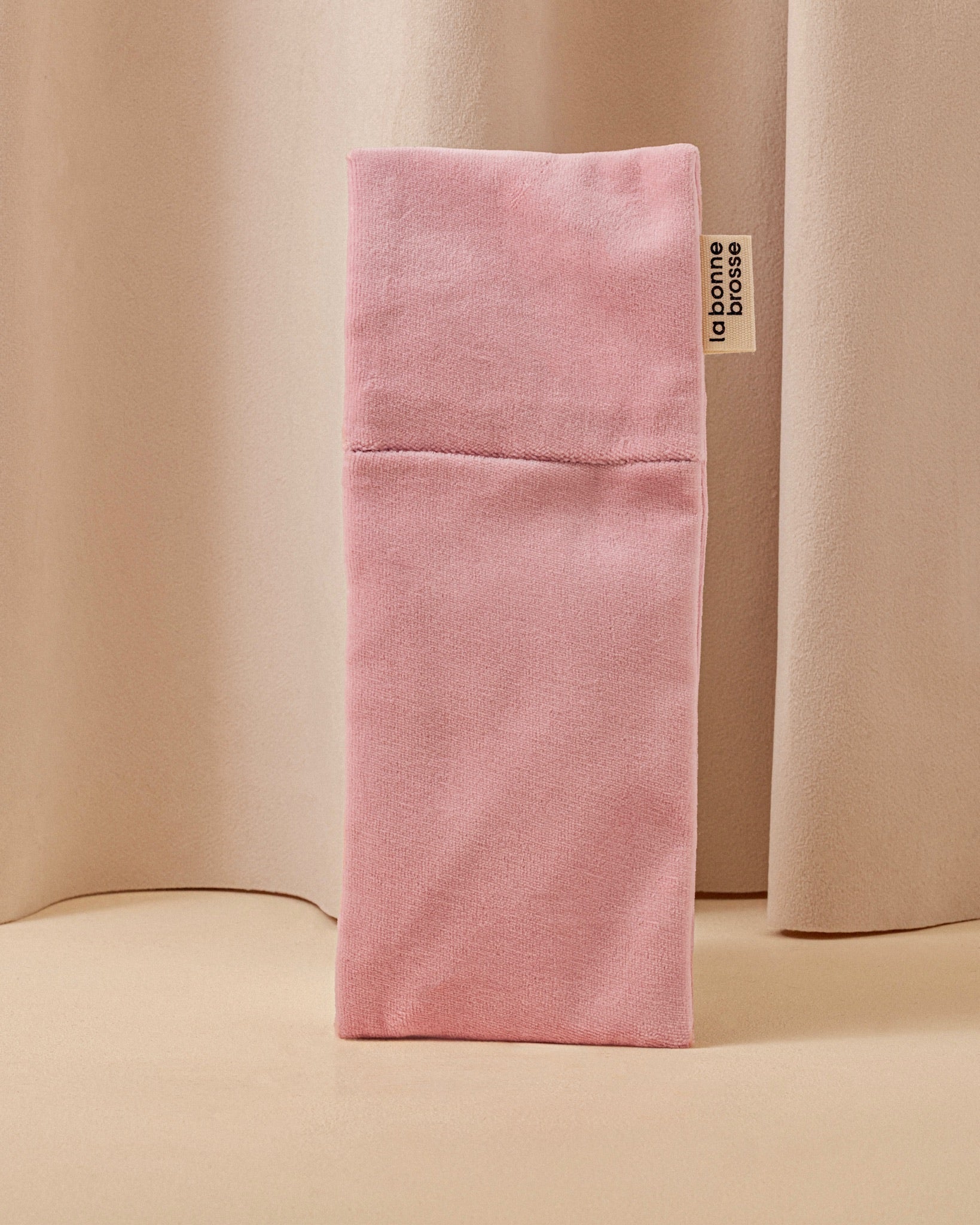 La Pochette "Grande Brosse" Rose Poudré