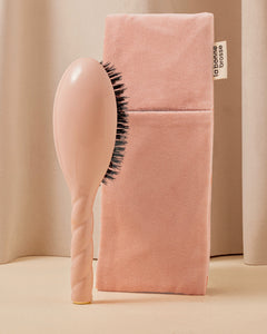 La Pochette "Grande Brosse" Rose Poudré