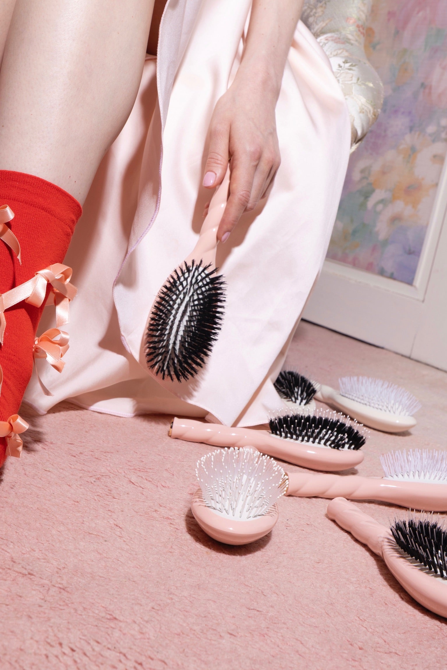 N.07 La Petite Brosse Démêlante & Stimulante L'Intense Rose Poudré