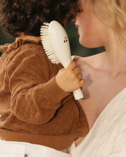 Bonpoint x La Bonne Brosse N.06 La Brosse Bébé Blanc Crème et son Pochon Offert