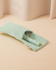 La Pochette "Grande Brosse" Bleu Lagon