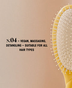 N.04 La Brosse Démêlante & Massante La Miracle Jaune Safran