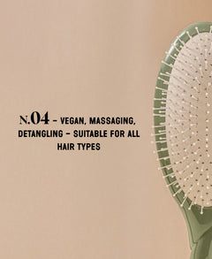 N.04 La Brosse Démêlante & Massante La Miracle Vert Amande
