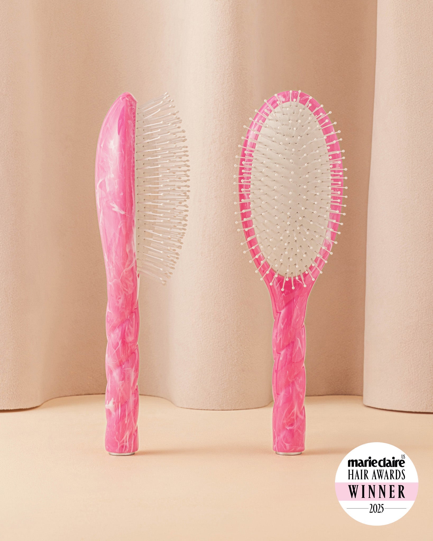 Roseanna x La Bonne Brosse N.04 La Brosse Démêlante & Massante La Miracle Salty Gelato Rose
