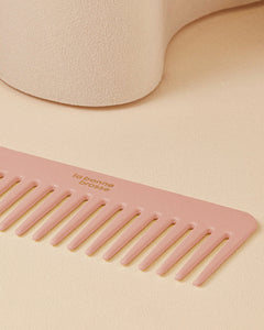 Le Peigne Large Démêlant en acétate Rose Poudré