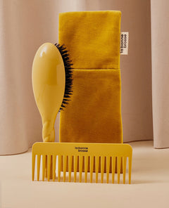 La Pochette "Grande Brosse" Jaune Safran