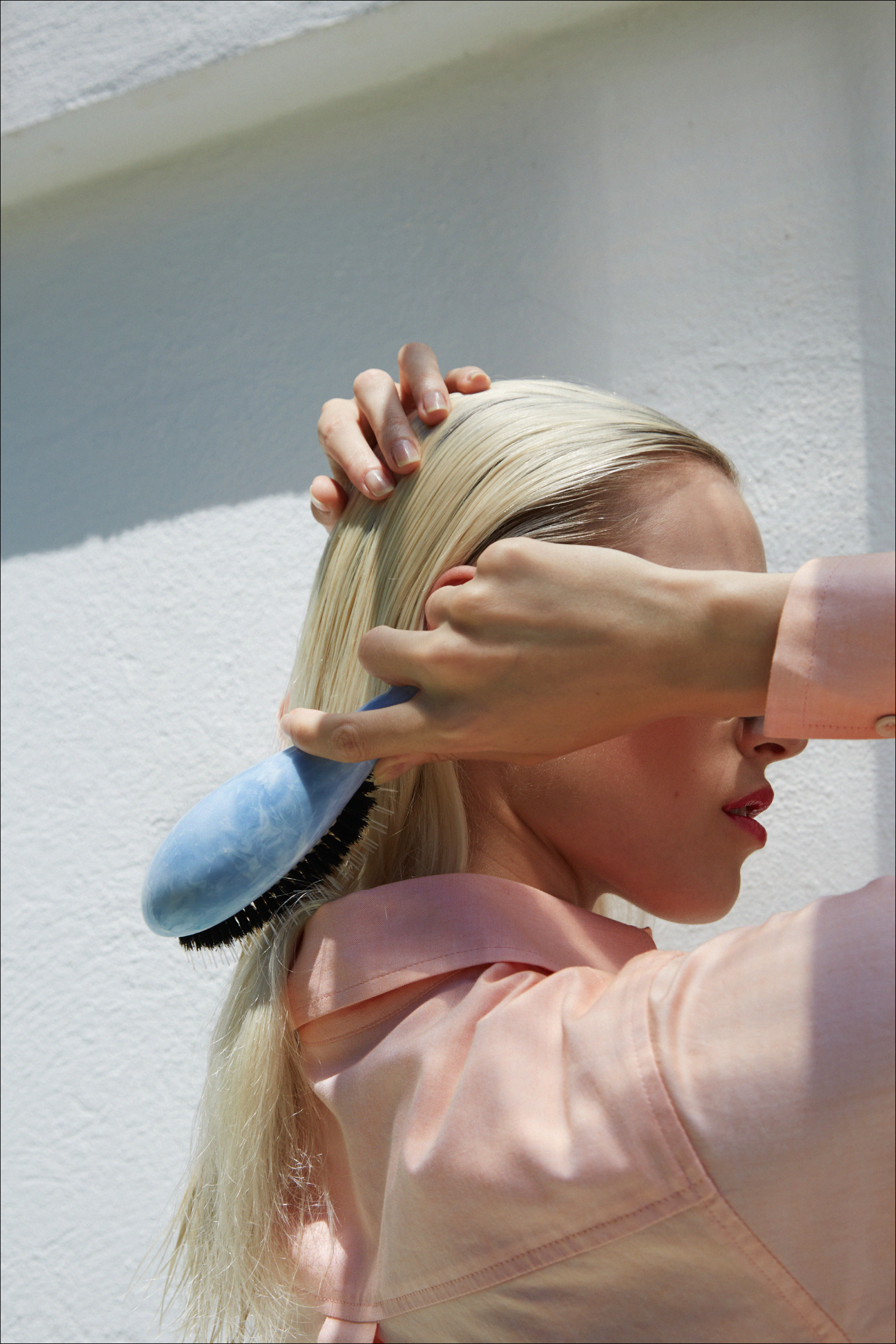 Roseanna x La Bonne Brosse N.03 La Petite Brosse Cuir Chevelu Sensible l'Indispensable Douceur Salty Gelato  Bleu